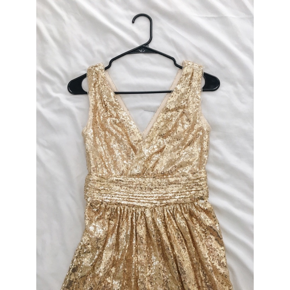 Gold Sequin Evening Gown